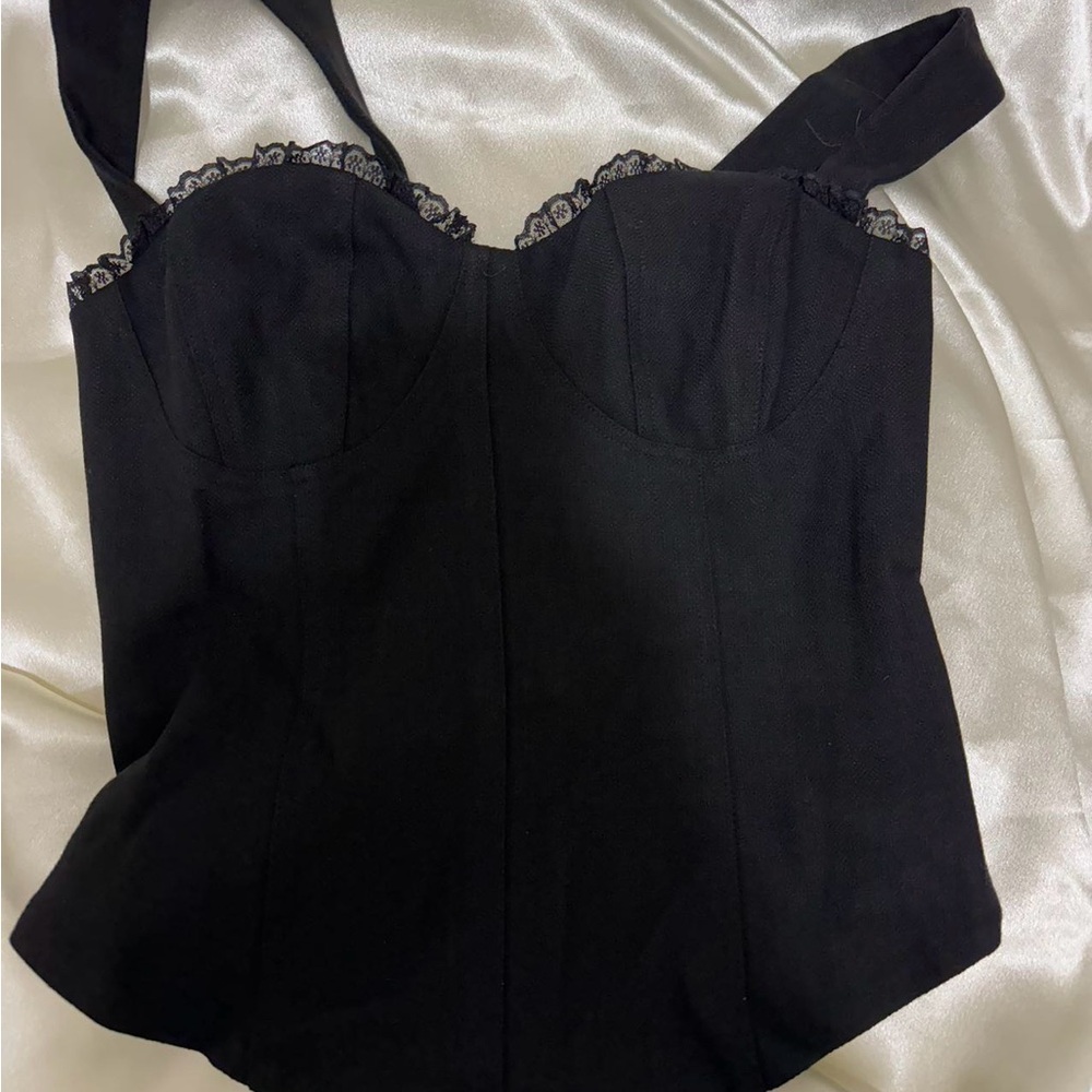 Reformation Alisa Top in Black *NEW* - Picture 4 of 6